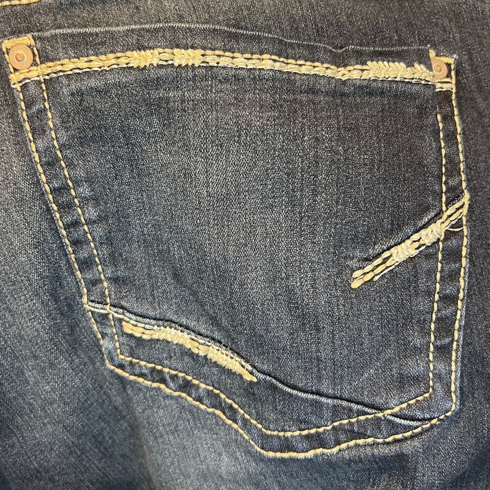 BKE Harper Bootcut Jeans Womens 32R Dark Wash Stretch Denim Contrast Stitch - Picture 6 of 9
